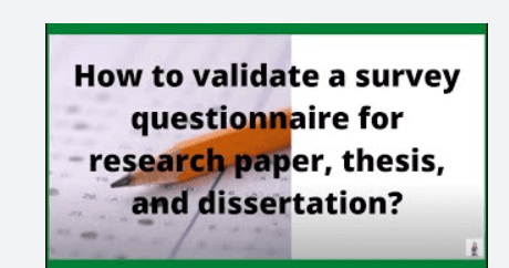 phd questionnaire format